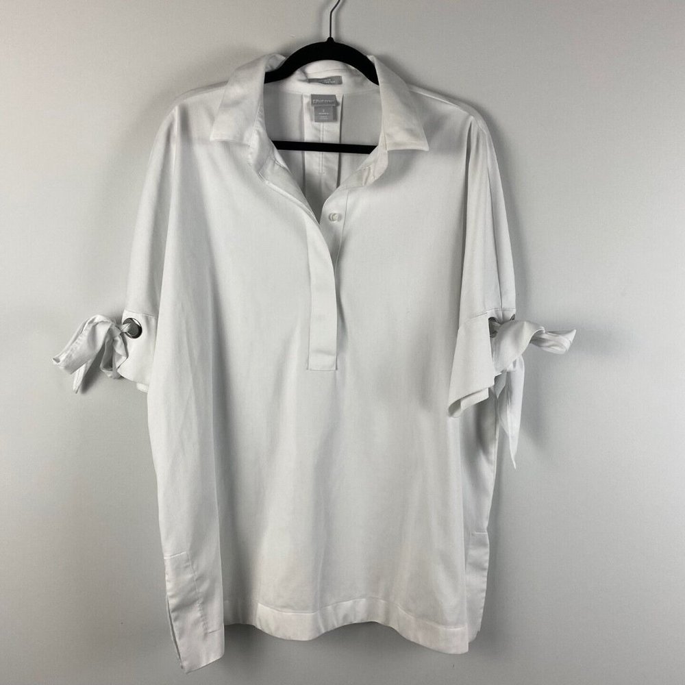Chicos No Iron Shirt 3 XL 3/4 Sleeves
